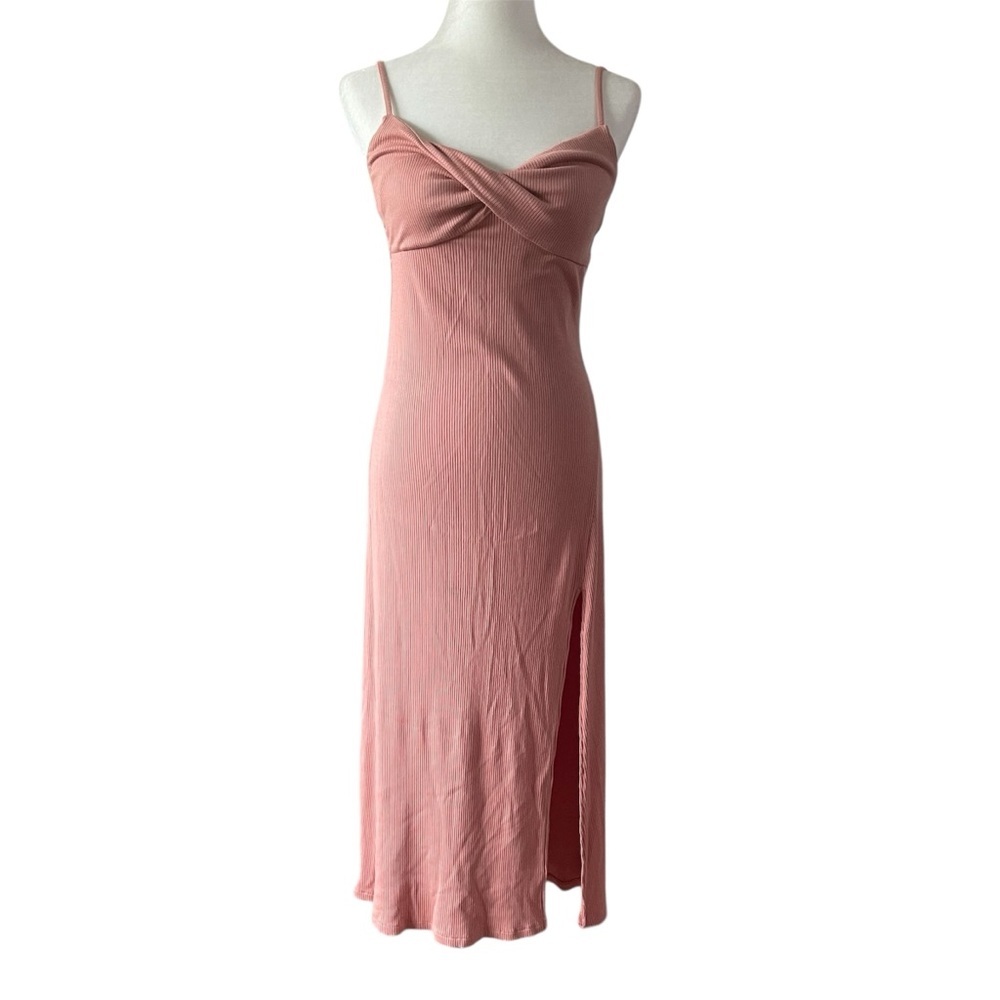 Wilfred Dusty Rose Ribbed Knit Meridian Dress US L